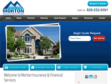 Tablet Screenshot of mortoninsuranceagency.com